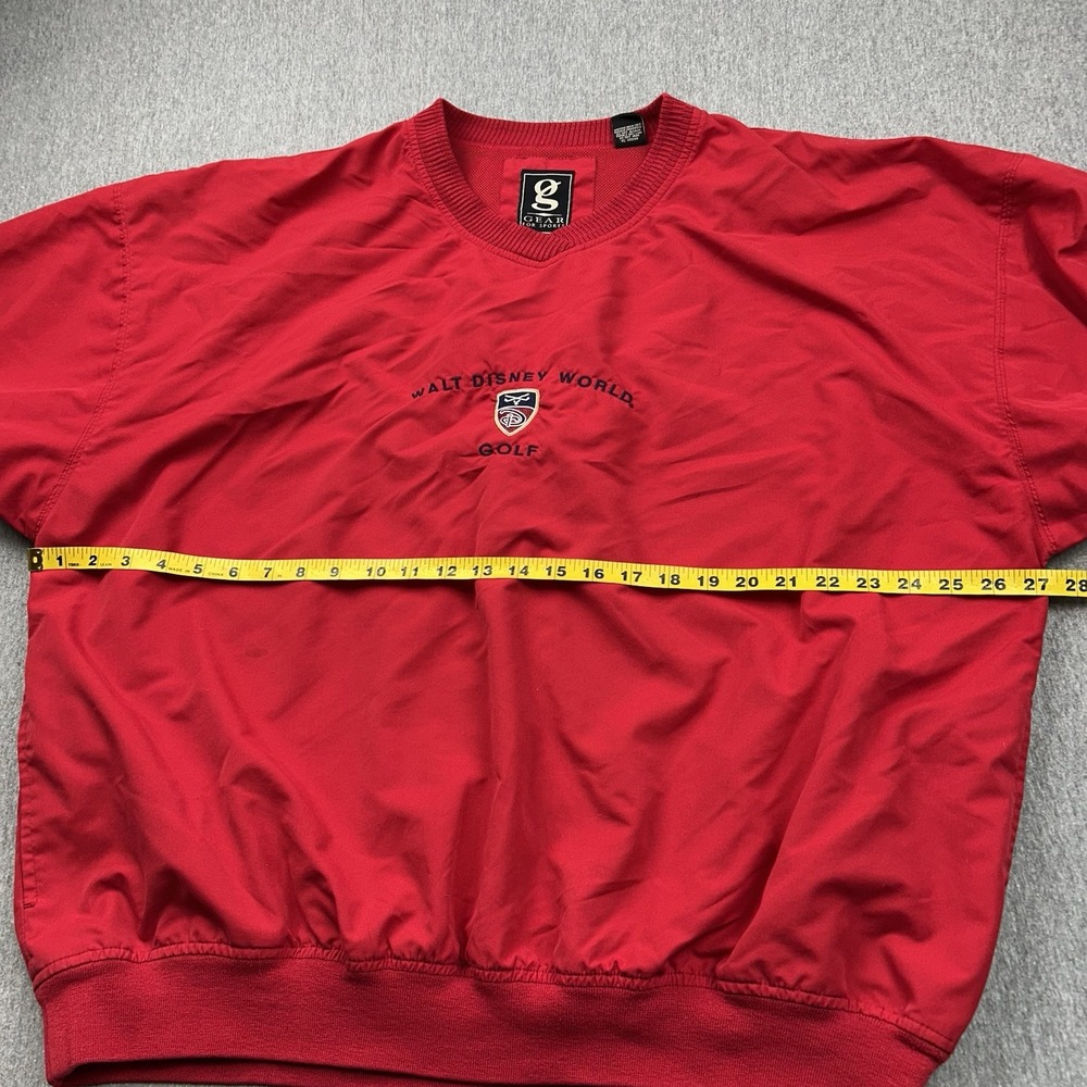 Walt Disney World Golf Pullover Windbreaker Mens XXL‎ Red Water Wind Resistant - Picture 8 of 16